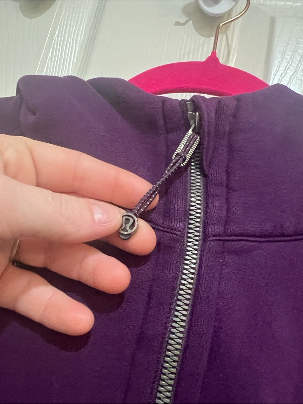 180. Lululemon Scuba Oversized Full-Zip Hoodie Dramatic Magenta XL XXL - Picture 10 of 13
